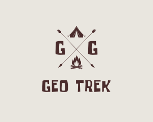 Outdoor Campsite Adventure logo design