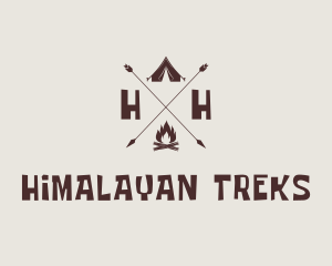 Outdoor Campsite Adventure logo design