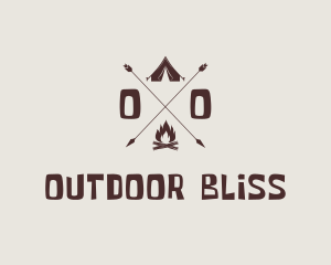 Outdoor Campsite Adventure logo design