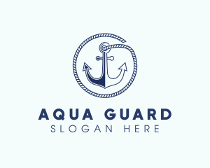 Ship Marine Anchor logo design