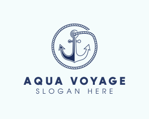 Ship Marine Anchor logo design