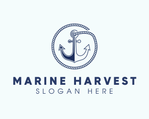 Ship Marine Anchor logo design