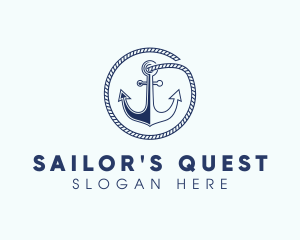 Ship Marine Anchor logo design