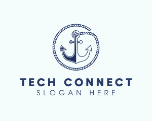 Ship Marine Anchor logo