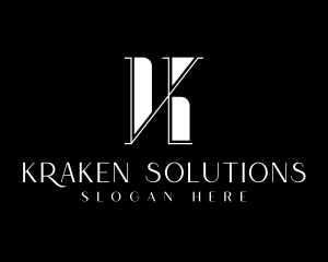 Luxury Elegant Business Letter K logo design