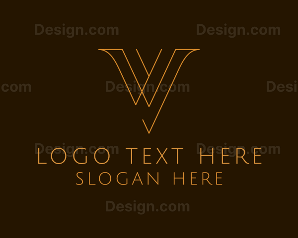 Startup Business Letter V Logo