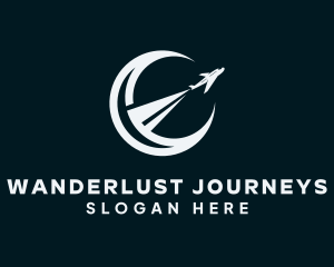 Travel Airline Plane logo design