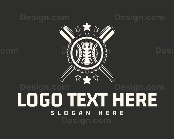 Vintage Baseball Emblem Logo