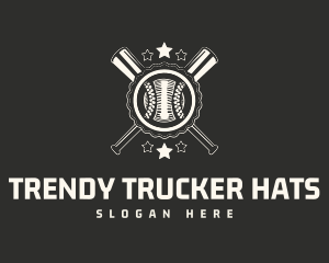 Vintage Baseball Emblem logo design