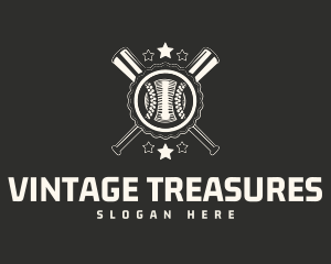 Vintage Baseball Emblem logo design