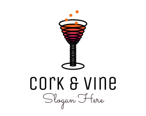 Spring Cocktail Drink logo design