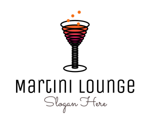 Spring Cocktail Drink logo design