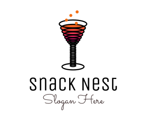 Spring Cocktail Drink logo design