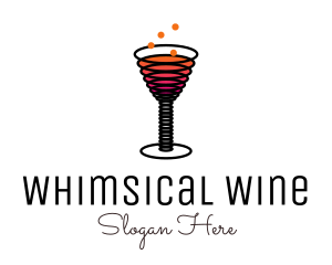 Spring Cocktail Drink logo design