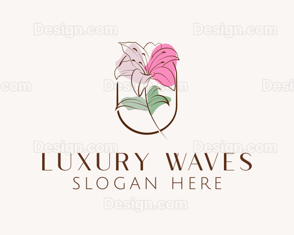 Floral Beauty Cosmetics Logo