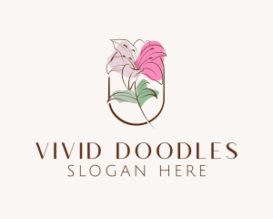 Floral Beauty Cosmetics logo design