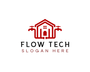 Faucet House Pipeline logo design