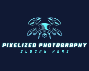 Surveillance Camera Drone  logo design