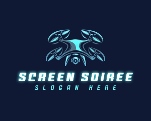 Surveillance Camera Drone  logo design