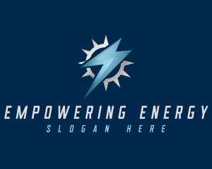 Power Lightning Electricity logo design