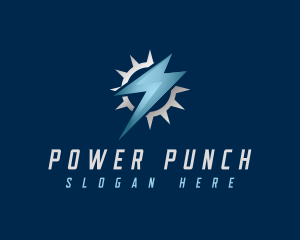 Power Lightning Electricity logo design