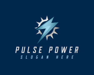 Power Lightning Electricity logo design