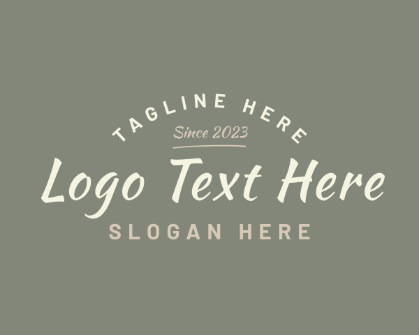 Typography logo example 2