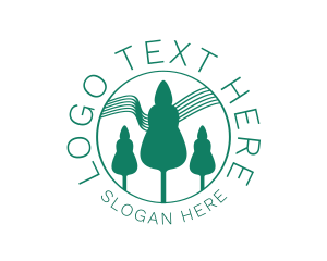 Evergreen - Green Forest Tree logo design