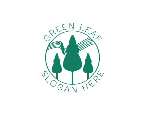 Green Forest Tree  logo