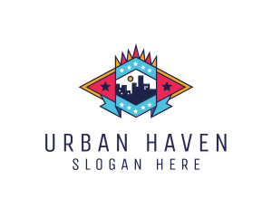 Urban Real Estate City logo design