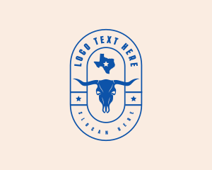 Texas Cow Skull logo