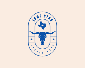 Texas Cow Skull logo