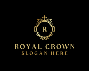 Royal Shield Crown logo design