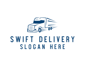 Delivery Truck Logistics logo design