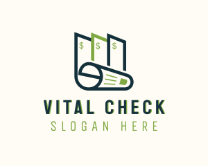 Money Check Document logo design