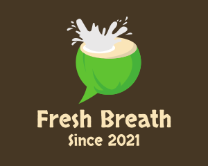 Coconut Splash Chat  logo design