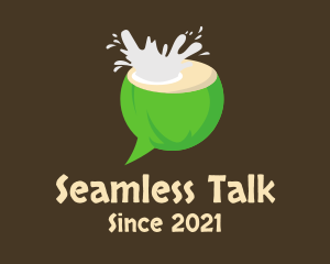 Coconut Splash Chat  logo design