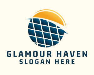 Solar Energy Panel Logo