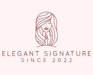 Woman Scented Candle  logo design