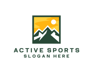 Mountain Summit Hiking Logo