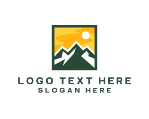 Mountain Summit Hiking Logo