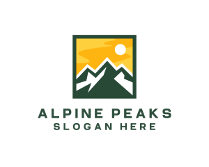 Mountain Summit Hiking logo design