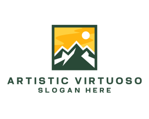 Mountain Summit Hiking logo design