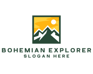 Mountain Summit Hiking logo design