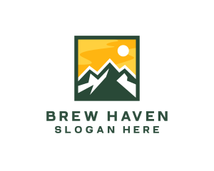 Mountain Summit Hiking logo design