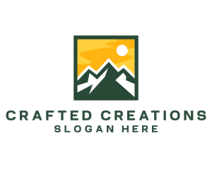 Mountain Summit Hiking logo design