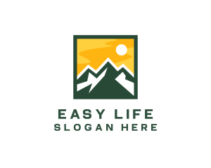 Mountain Summit Hiking logo design