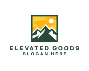 Mountain Summit Hiking logo design