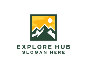 Mountain Summit Hiking logo design