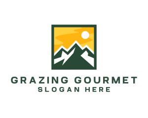 Mountain Summit Hiking logo design